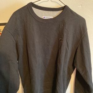 Champions hoodie crewneck black